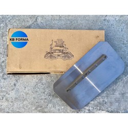 Pale per Lisciatrice | 35,5x20 cm | M8 | Spessore 2 mm | Distanza tra viti 12 cm | Acciaio